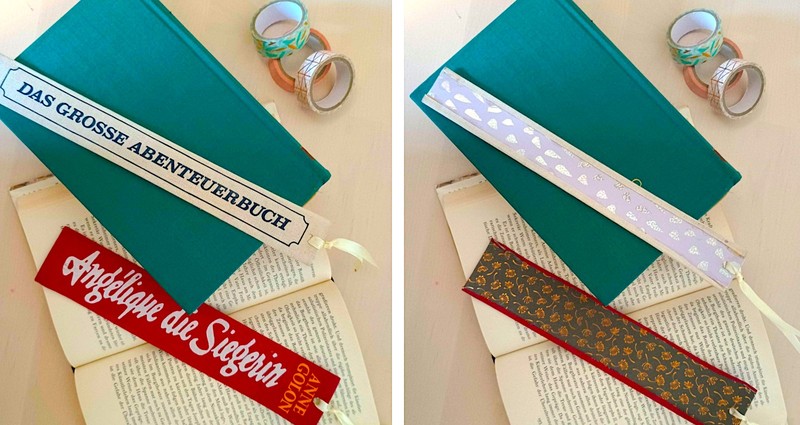 Aus alten Büchern und Buchseiten können Lesezeichen gebastelt werden – charmante Accessoires für zukünftige Lesestunden.