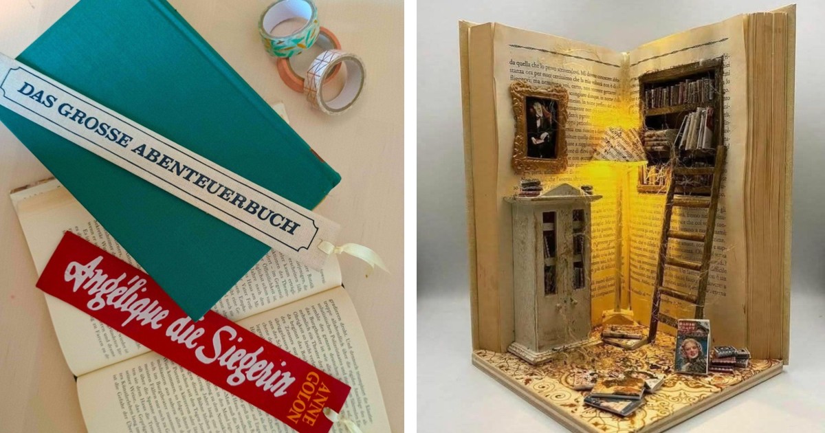 18 wunderschöne Upcycling-Ideen für alte Bücher