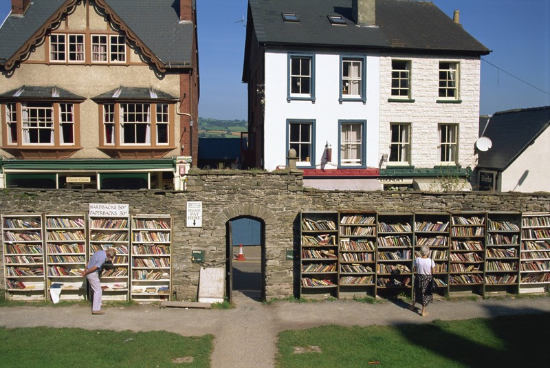 Das walisische Bücherdorf Hay-on-Wye.