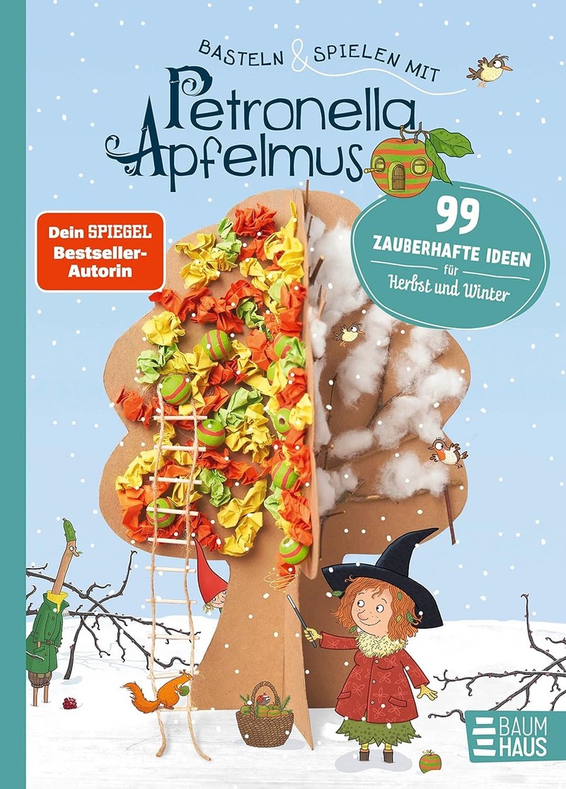 Zusammen mit der Hexe „Petronella Apfelmus“ können Kinder mit diesem Buch im Herbst und Winter kreativ bleiben und neues lernen.