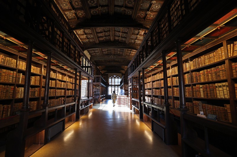 In Oxford gibt es viele wunderschöne Bibliotheken.