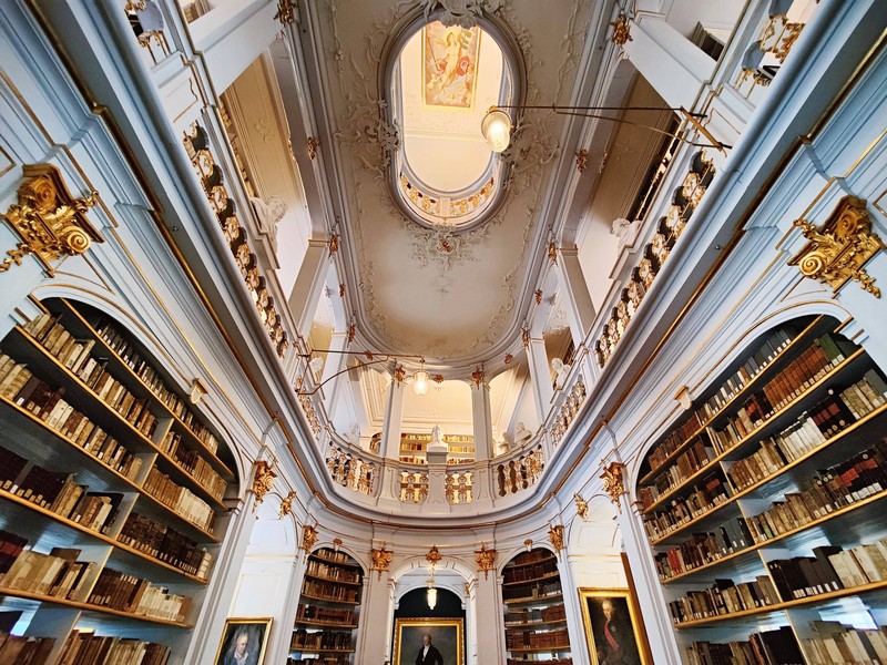 In Weimar steht die schöne Herzogin Anna Amalia Bibliothek.