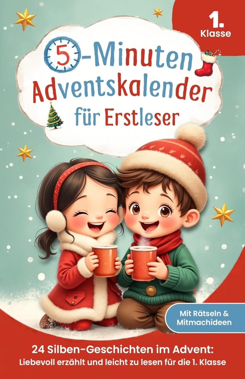 Der 5-Minuten-Adventskalender für Erstleser macht Freude.