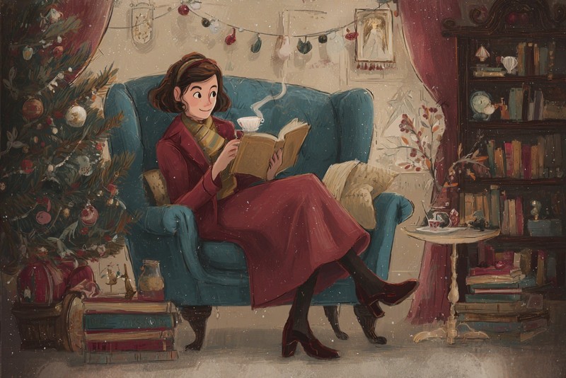 Die Adventszeit machen sich Buchliebhaber gern gemütlich.