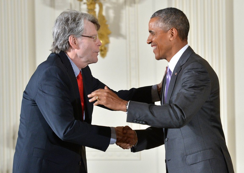 2014 verlieh US-Präsident Barack Obama die National Medal of Arts an Stephen King.