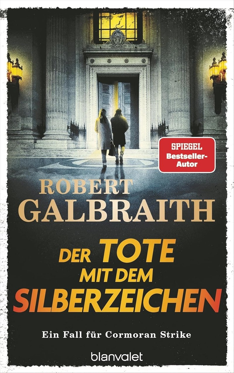 „Der Tote mit dem Silberzeichen“: Das 2025 Werk von Robert Galbraith aka J. K. Rowling.