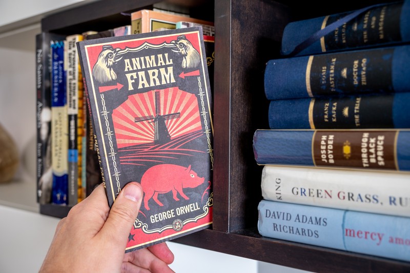 „Animal Farm“ („Die Farm der Tiere“) von George Orwell ist eine zeitlose Gesellschaftskritik.