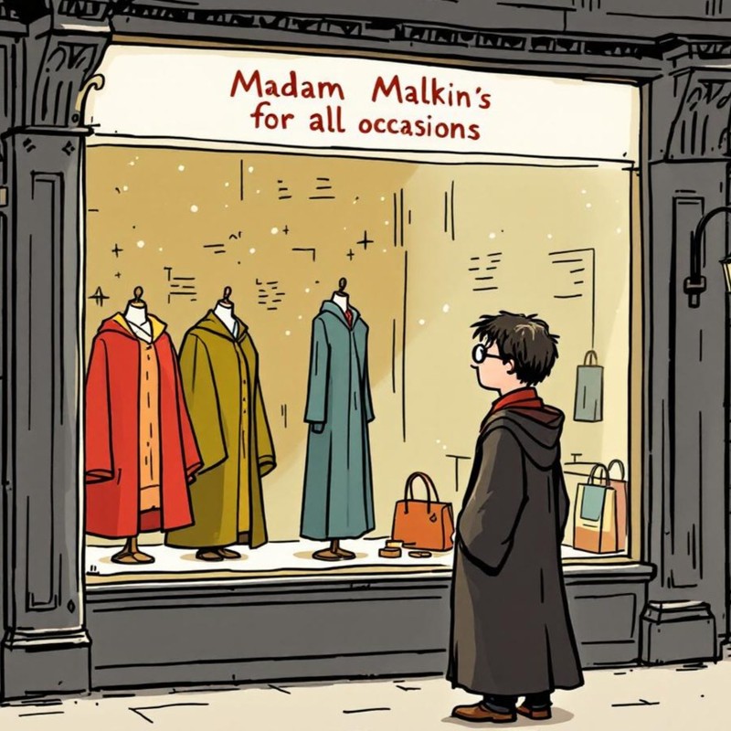 Auch Harry Potter will mal shoppen.