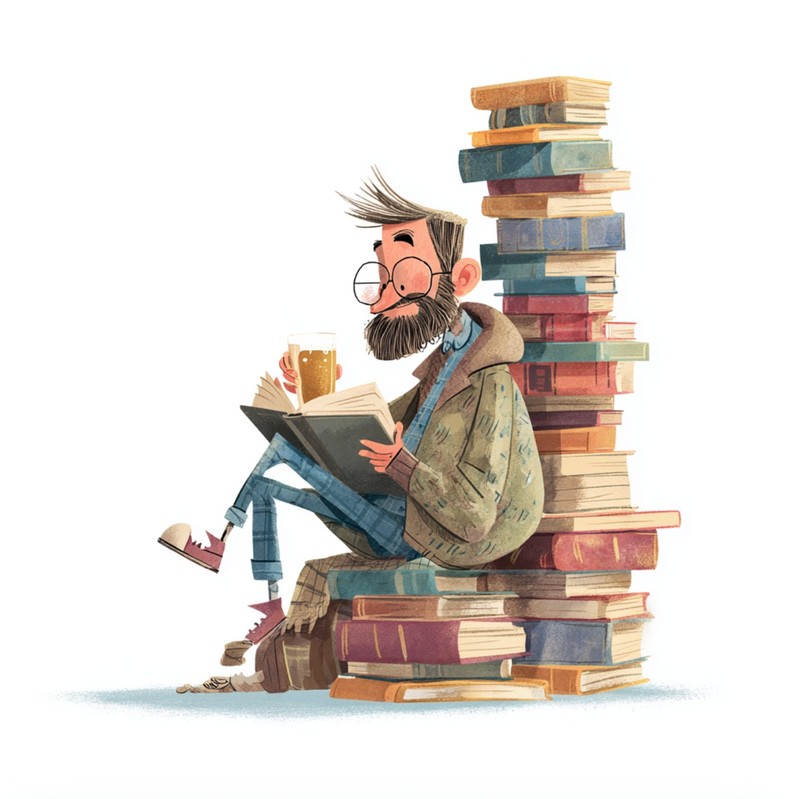 Auch Bücherwürmer lachen gern.