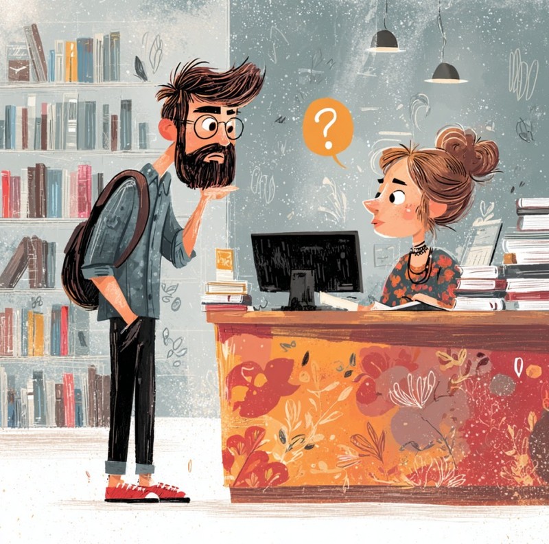 Die Bibliothek der kurzen Wege.