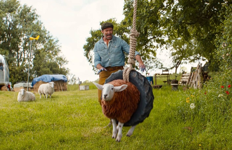 Hugh Jackman ist das Opfer im Schafskrimi Glenkill.