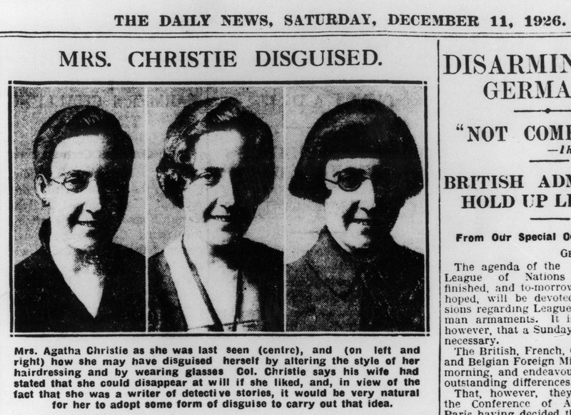 Die Presse spekulierte wild über Agatha Christies Verschwinden.