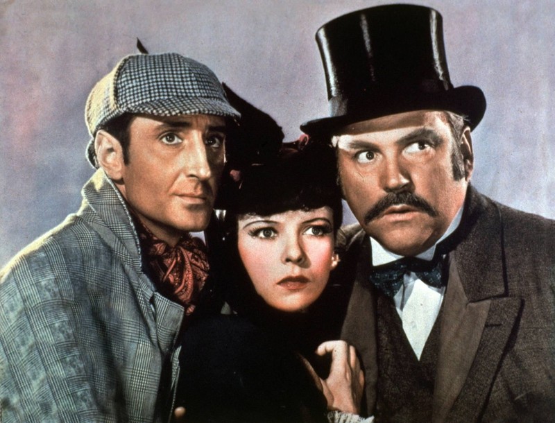 Szenenbild aus der Verfilmung von „Die Abenteuer des Sherlock Holmes“, USA 1939.