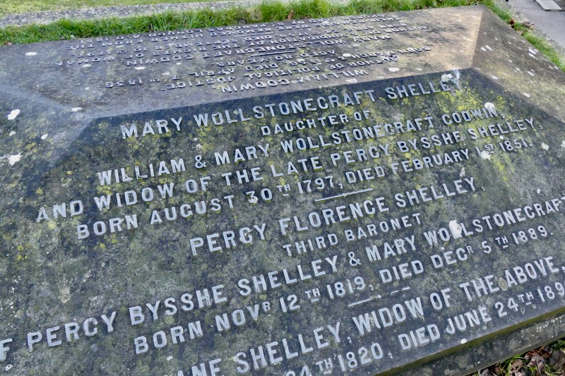 Mary Shelleys Grab liegt in Bournemouth, Großbriannien.