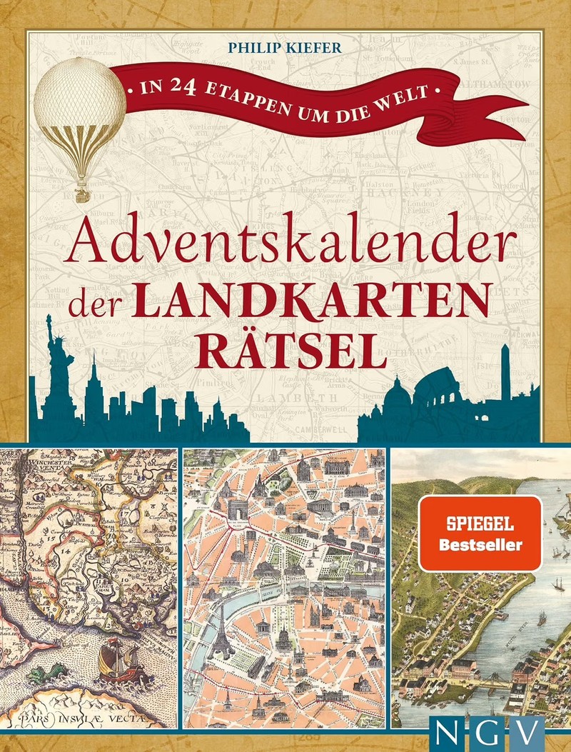 Im „Adventskalender der Landkartenrätsel“ nimmt dich Phileas Fogg auf Reisen.