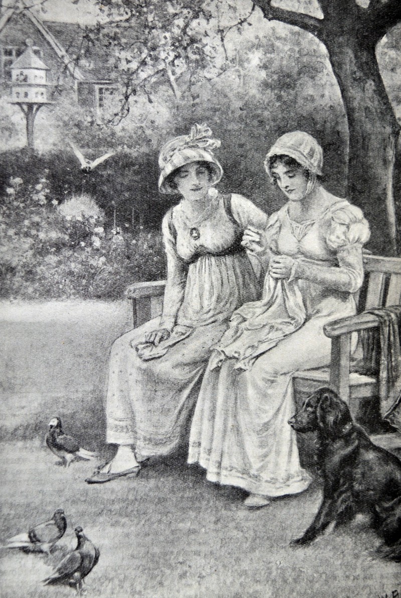 Jane Austen und ihre Schwester Cassandra im Jahr 1810.
